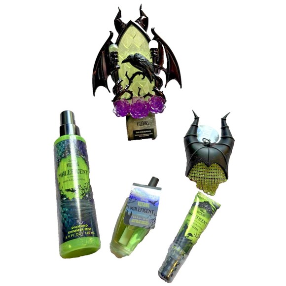 Bath & Body Works- Maleficent 5-Piece Bundle- Disney-Wallflower, Mist, Lip Gloss - Picture 14 of 15